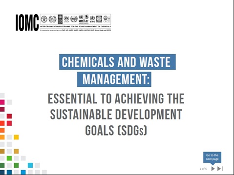Chemicals and Waste management: essential to achieving the Sustainable Development Goals